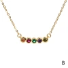 A fashionable lady's necklace features a row of slightly inlaid round zircon pendants and a collarbone chain. It is a niche design and elegant necklace accessory Application Scenario